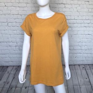 Long Tee with Rolled Sleeve